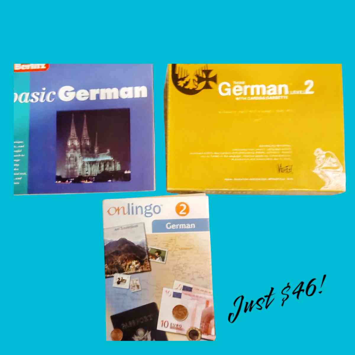Berlitz Basic German Vintage Textbook Think German Lev 2 Car - Philadelphia, Pennsylvania