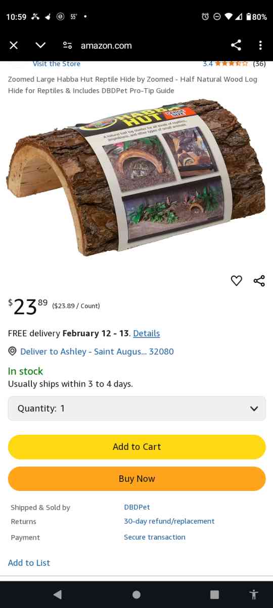 Large Hanna Hut  Reptile Hide - Palatka, Florida - FleaMarketBay