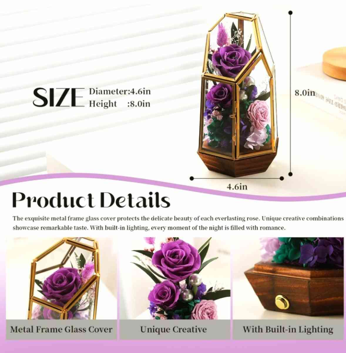 Flowers purple roses perfect gift for Valentines Day - Manheim, Pennsylvania - FleaMarketBay