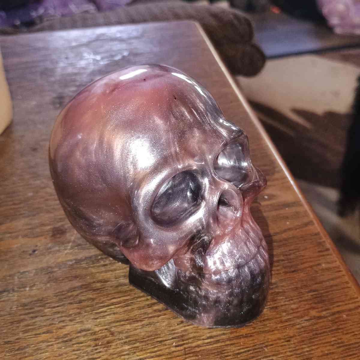 Epoxy Resin Skull Multiple Colors  Black 3 Tall 3 Wide 4 Tal - Clearwater, Kansas