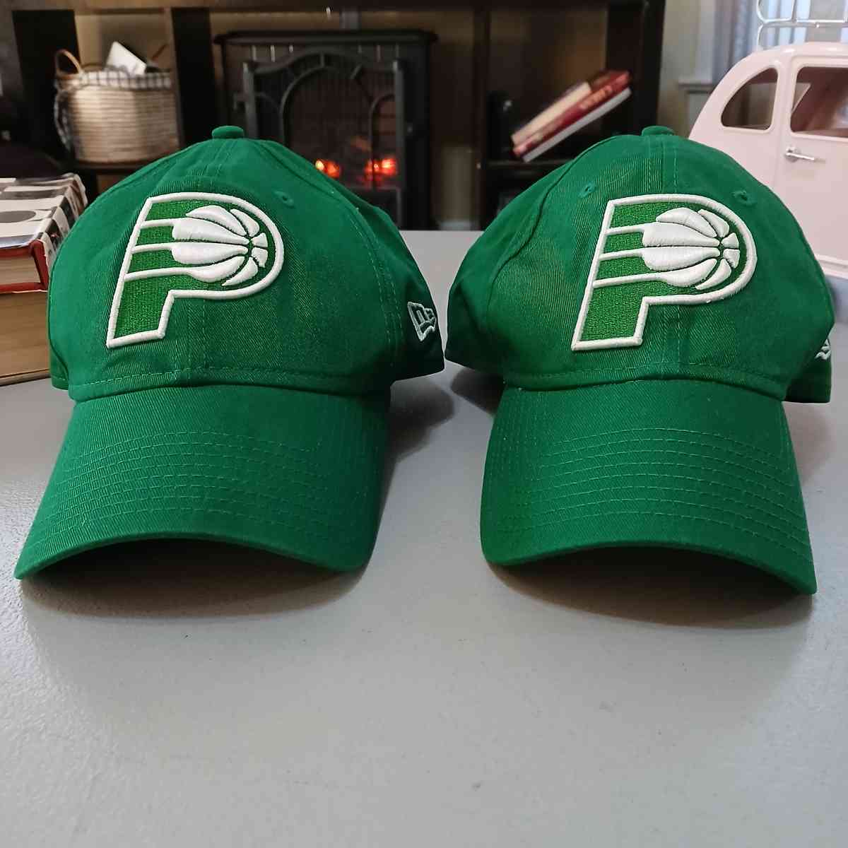 Lot of 2 Green New Era Indiana Pacers caps - Indianapolis, Indiana