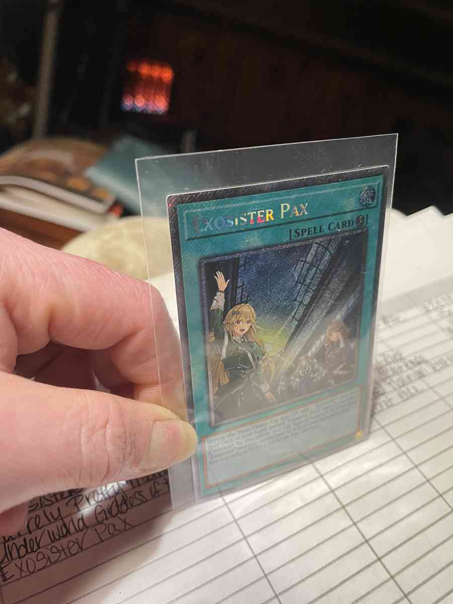 exosister Pax YUGIOH TRADING CARD - Yazoo City, Mississippi - FleaMarketBay