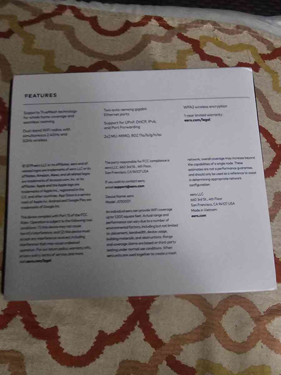 Eero Wifi System - Cincinnati, Ohio - FleaMarketBay