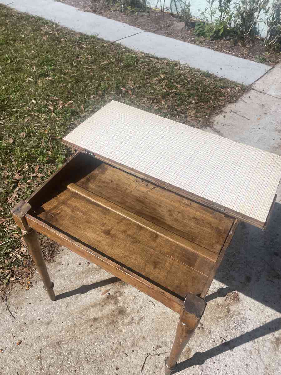 Primitive Hand Painted Art Desk - Loughman, Florida - FleaMarketBay