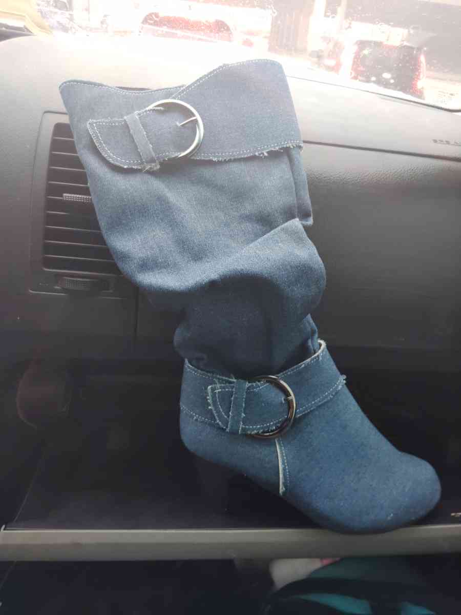blue jean country style boots - Houston, Texas - FleaMarketBay