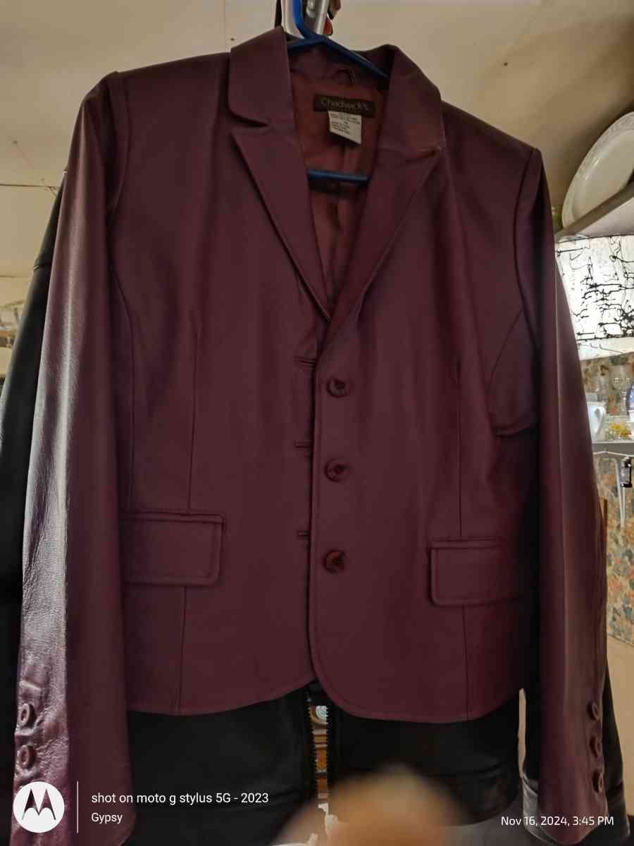 Chadwick purple leather jacket - Redmond, Oregon - FleaMarketBay