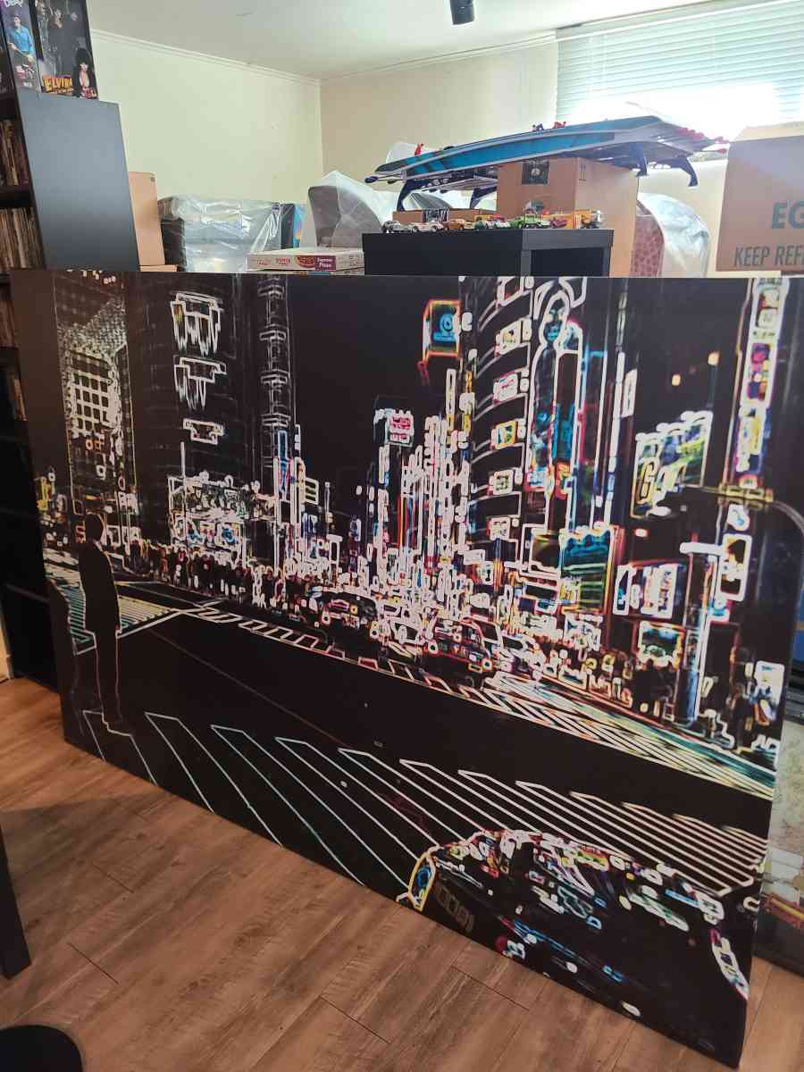 Very Large 56x79 Retro Canvas Art - Philadelphia, Pennsylvania - FleaMarketBay