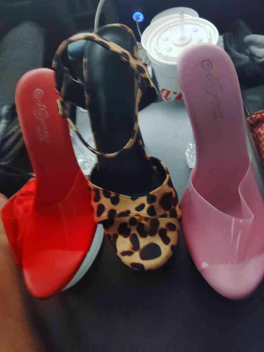 brand new womens heels custom made glass - Houston, Texas - FleaMarketBay