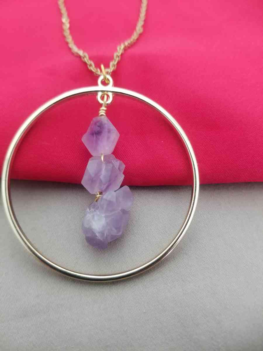 Natural Amethyst Pendant - Crystal River, Florida - FleaMarketBay