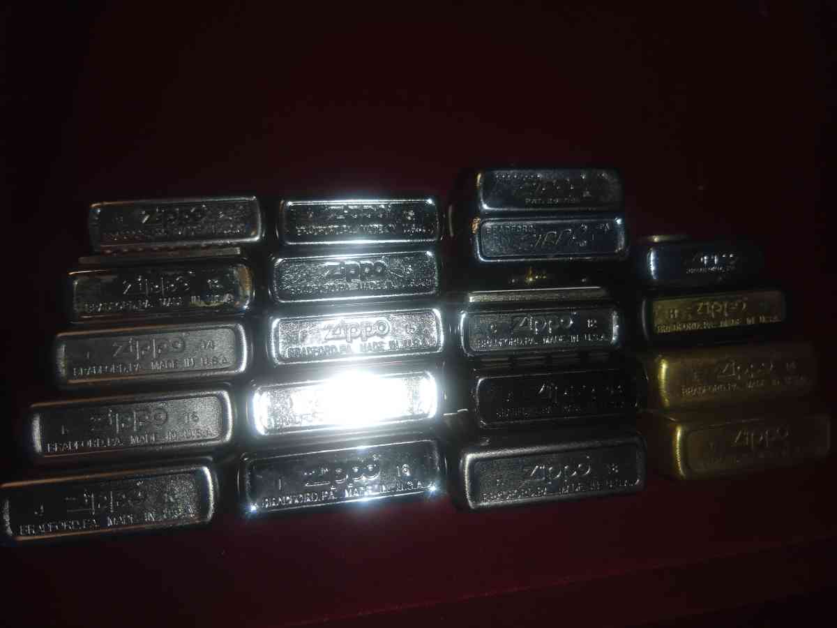 19 Zippo lighters most of them never used I want 300 for all - Akron, Ohio - FleaMarketBay