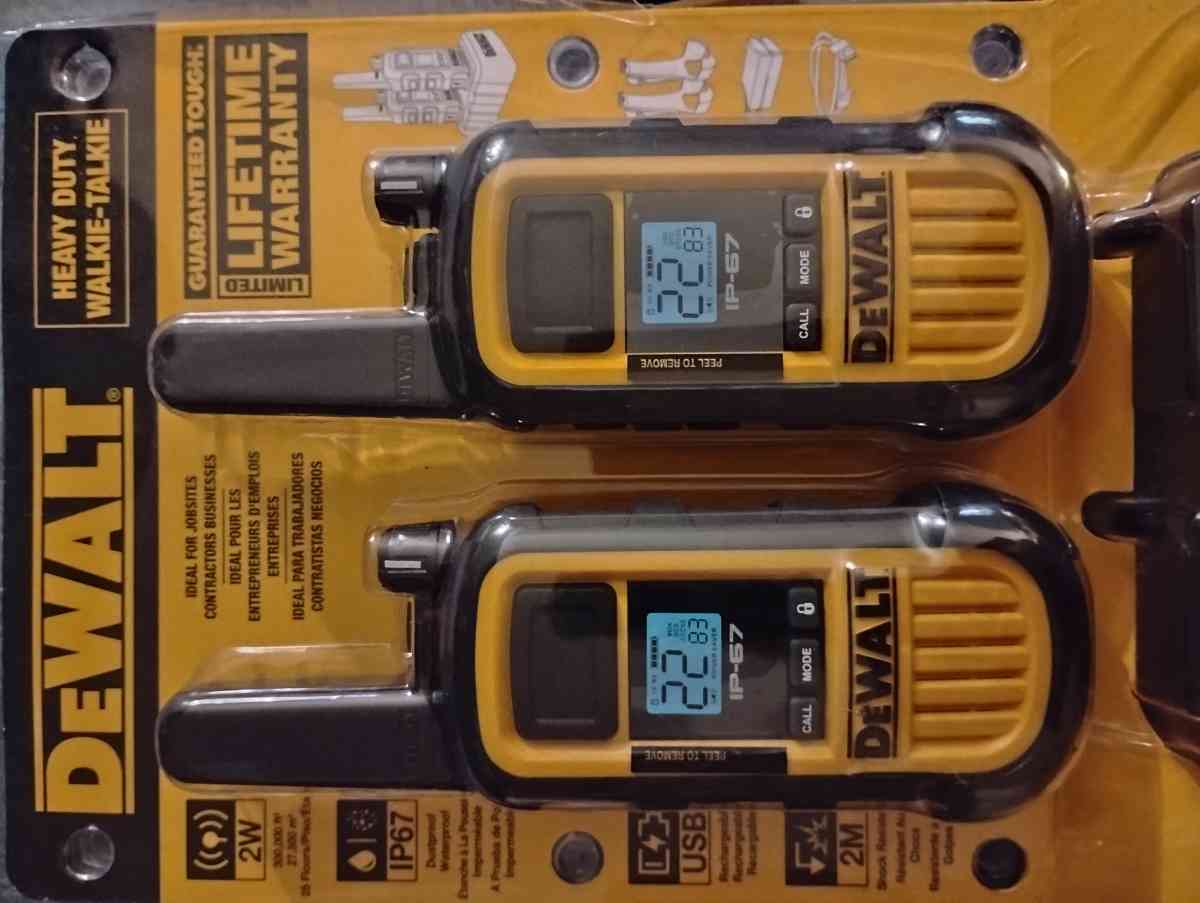DeWalt Heavy Duty Walkie Talkies - Spindale, North Carolina - FleaMarketBay
