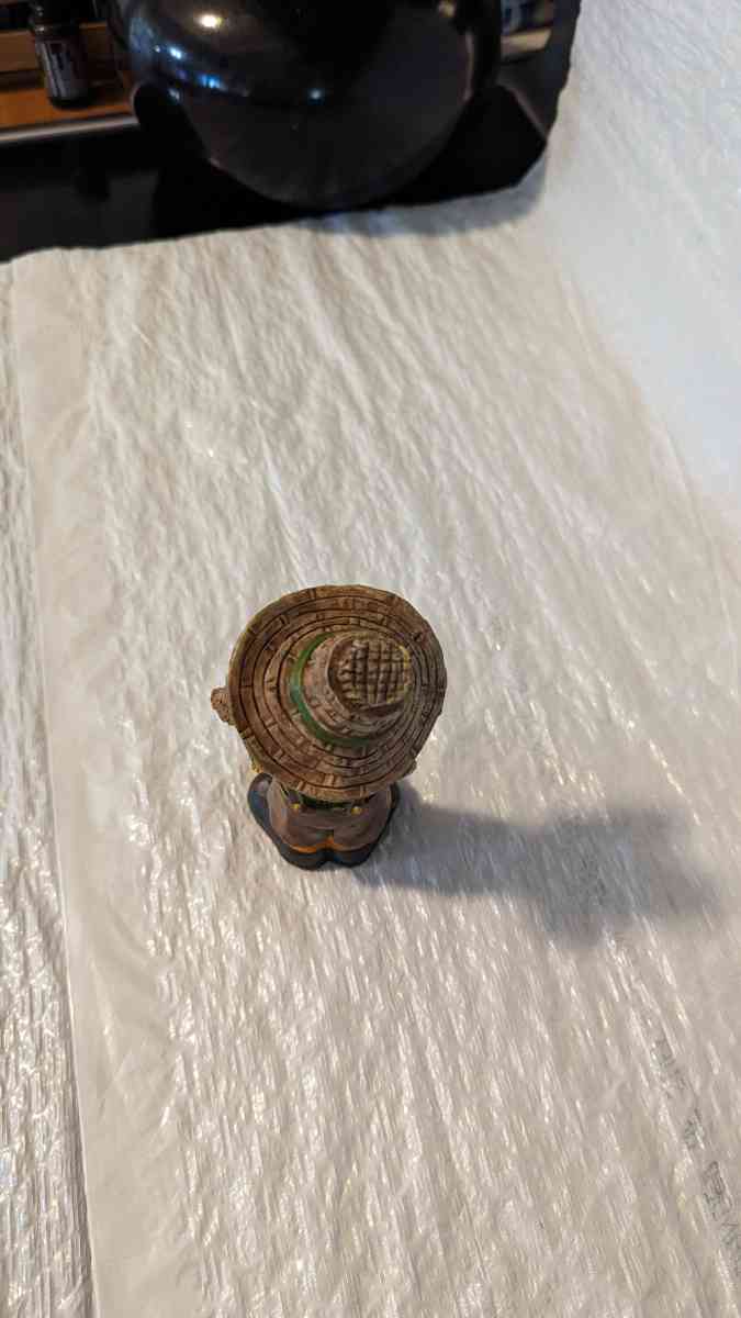 Resin Bobble Head Scarecrow Girl Raking Fall Leaves Figurine - Phoenix, Arizona - FleaMarketBay