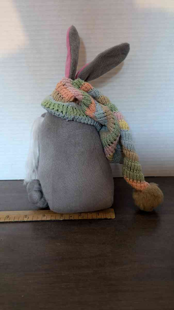 Rare Gnome Rabbit Stuffed Animal With A Rainbow Colored Crot - Phoenix, Arizona - FleaMarketBay