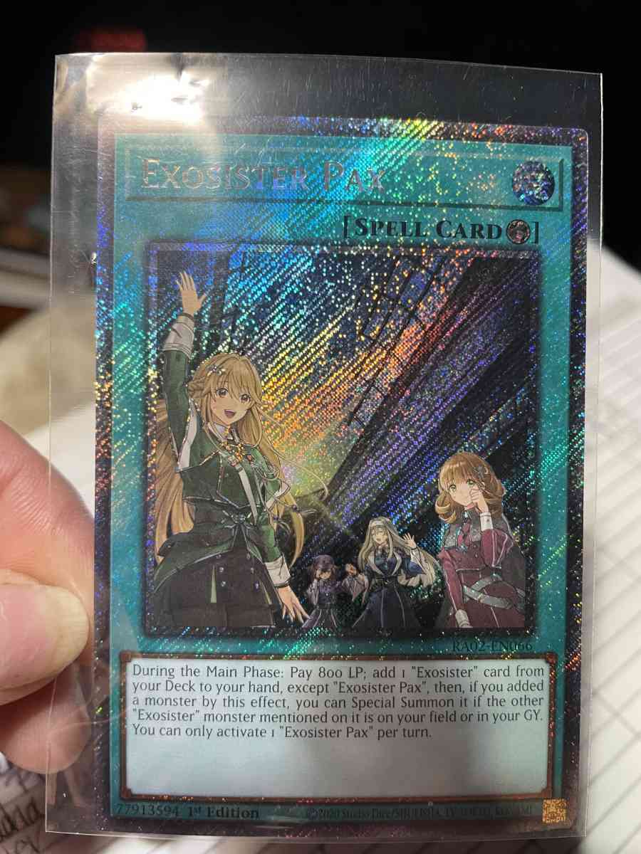 exosister Pax YUGIOH TRADING CARD - Yazoo City, Mississippi