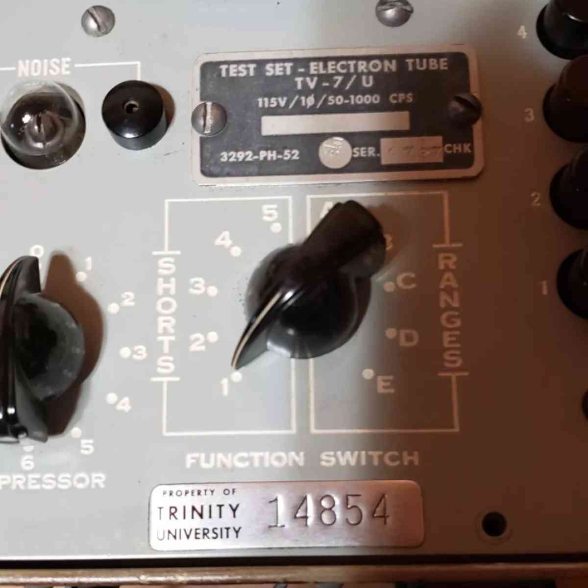 Vintage Hickok TV7U Tube Tester Electron Tube Set Test Data - San Antonio, Texas - FleaMarketBay