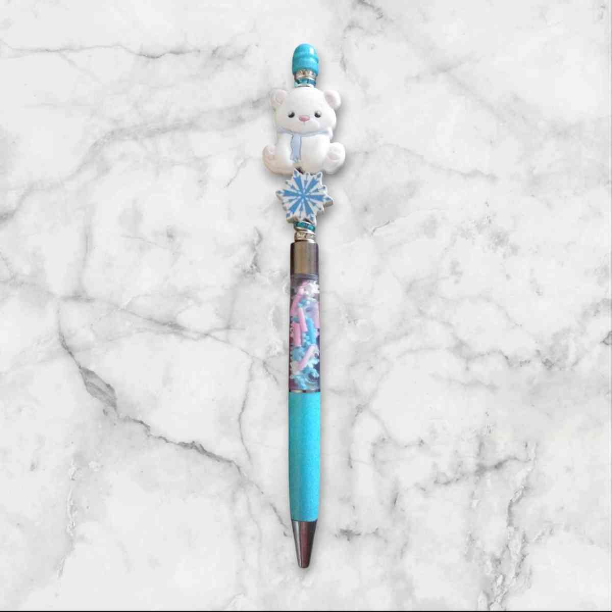 BEADABLE PENS SNOWBEAR - Bronx, New York - FleaMarketBay