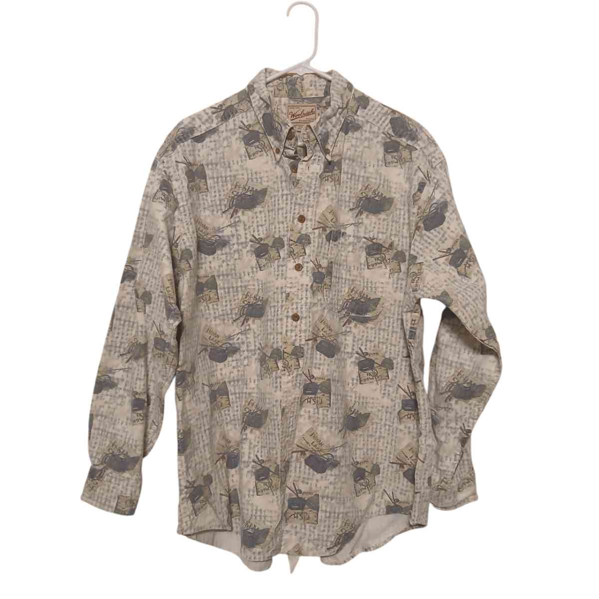 Vintage Woolrich Mens XL Cotton Rugged Outdoor Fishing - Jackson, Michigan