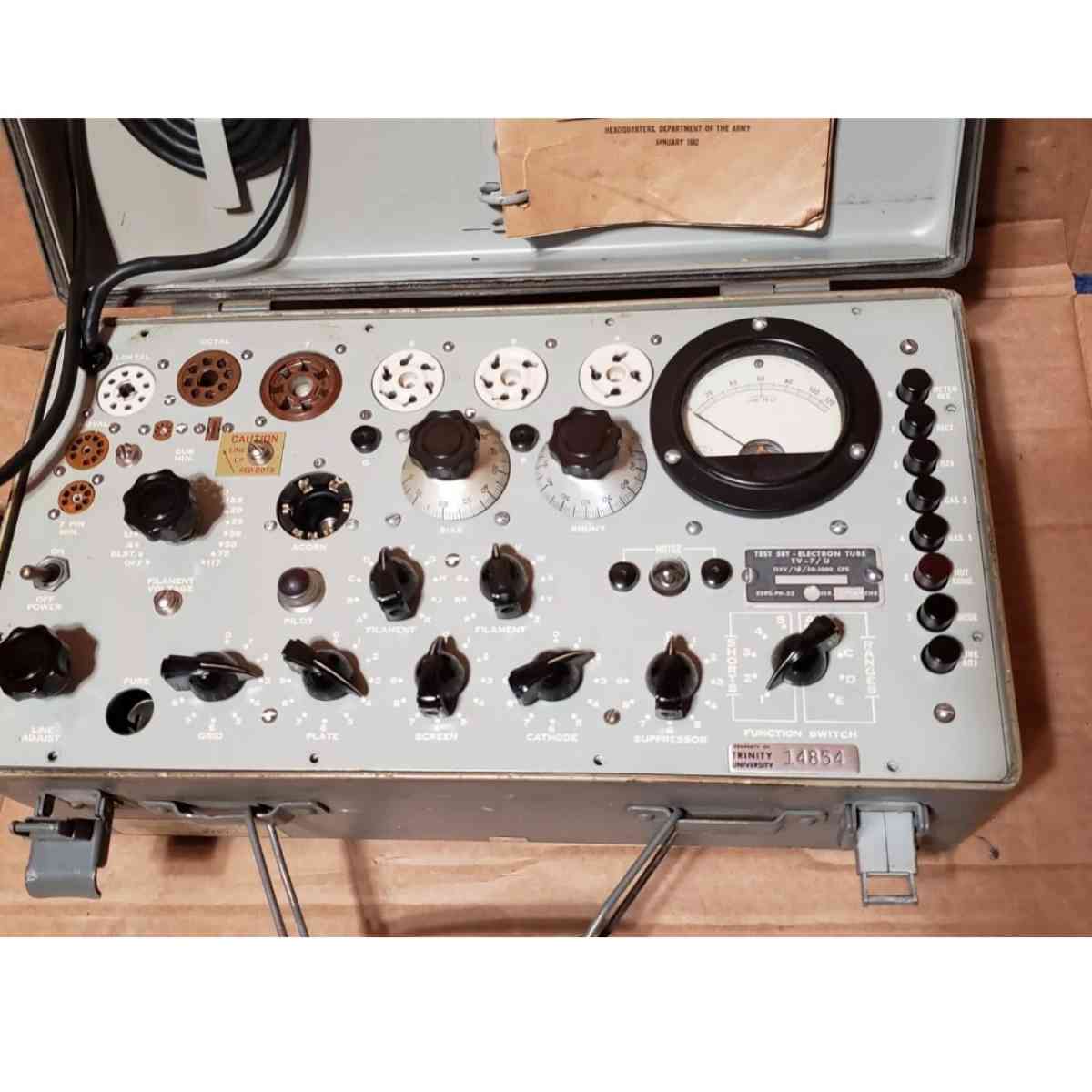 Vintage Hickok TV7U Tube Tester Electron Tube Set Test Data - San Antonio, Texas - FleaMarketBay