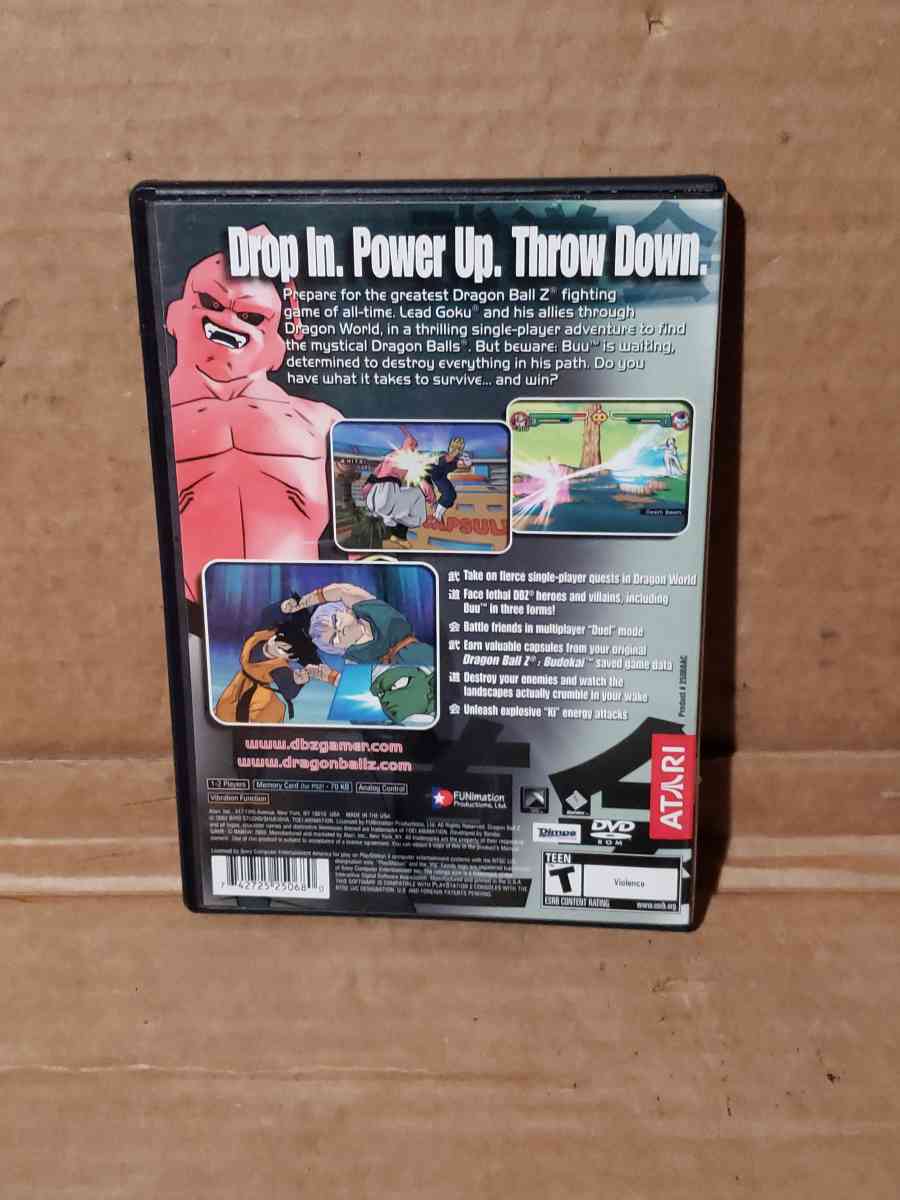 Dragon Ball Z budokai 2 ps2 Case And Manual Only - San Antonio, Texas - FleaMarketBay