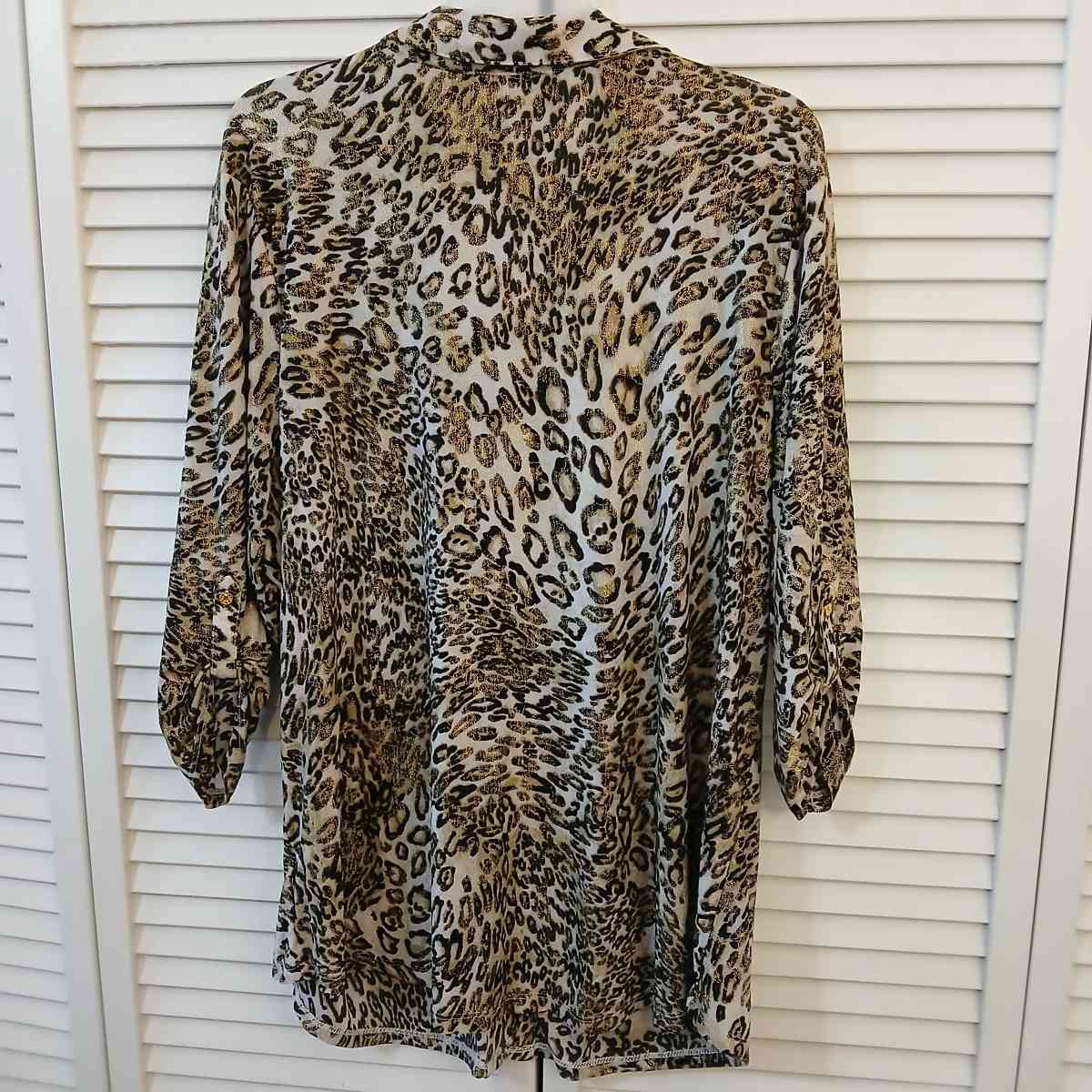 Emily Daniels Leopard Print Blouse Size 1X - Indianapolis, Indiana - FleaMarketBay