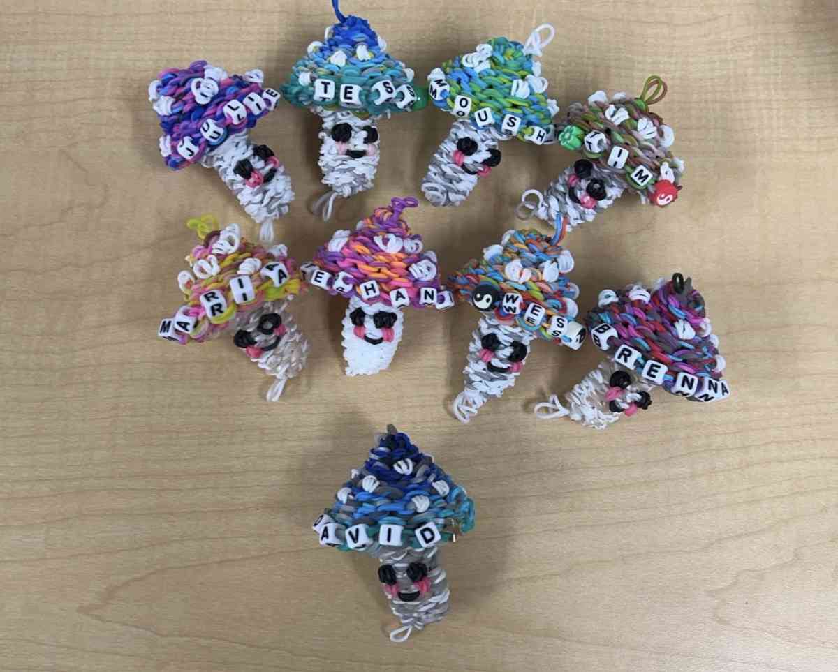 Handcrafted and Personalized Rainbow Loom Mushrooms - Herndon, Virginia