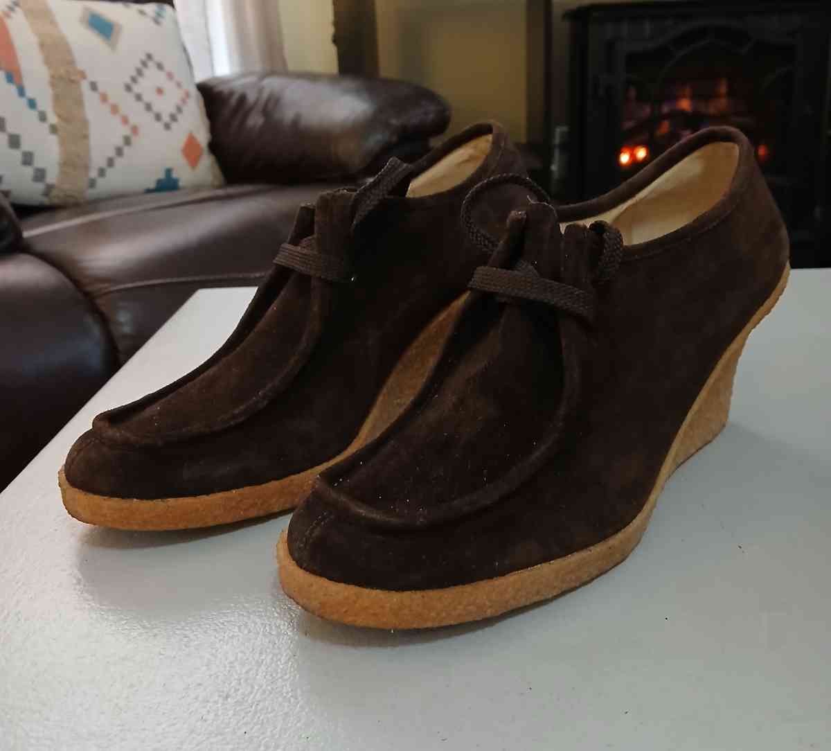 Michael Kors Wedge LaceUp Bootie Ankle Shoes Size 8