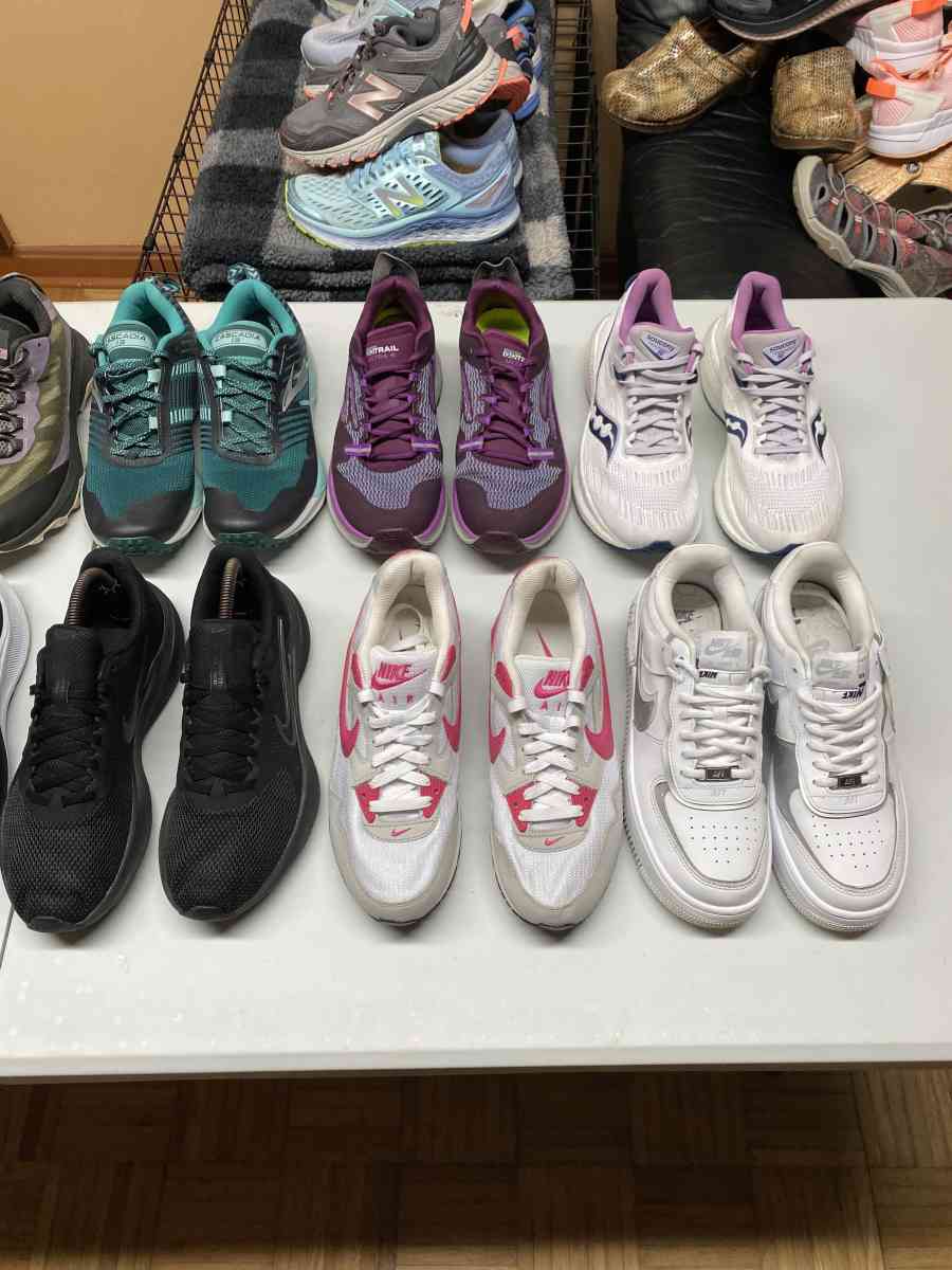 12 Pairs Womens Athletic Mixed Brands Sneaker Bundle Size 9 - Frederick, Maryland - FleaMarketBay
