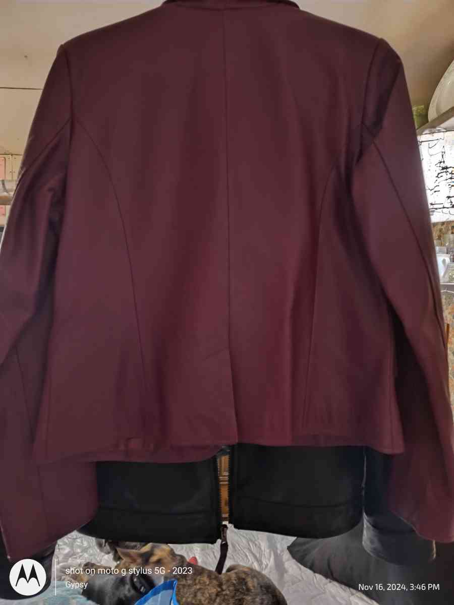 Chadwick purple leather jacket - Redmond, Oregon - FleaMarketBay