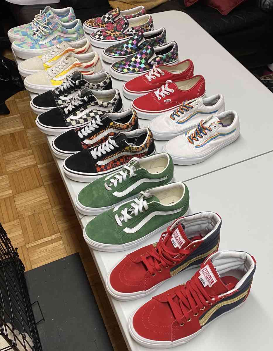 10 Pairs Womens Vans Sneaker Bundle Size 7 - Frederick, Maryland - FleaMarketBay