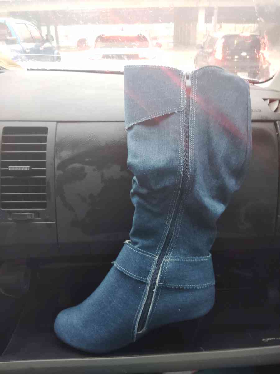 blue jean country style boots - Houston, Texas