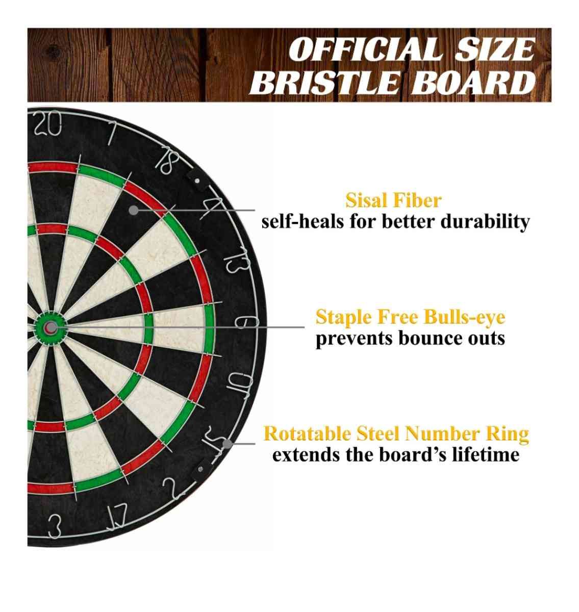 Bristle Dartboard Cabinet Set LED Lights Official Size Dart - Stockton, California - FleaMarketBay