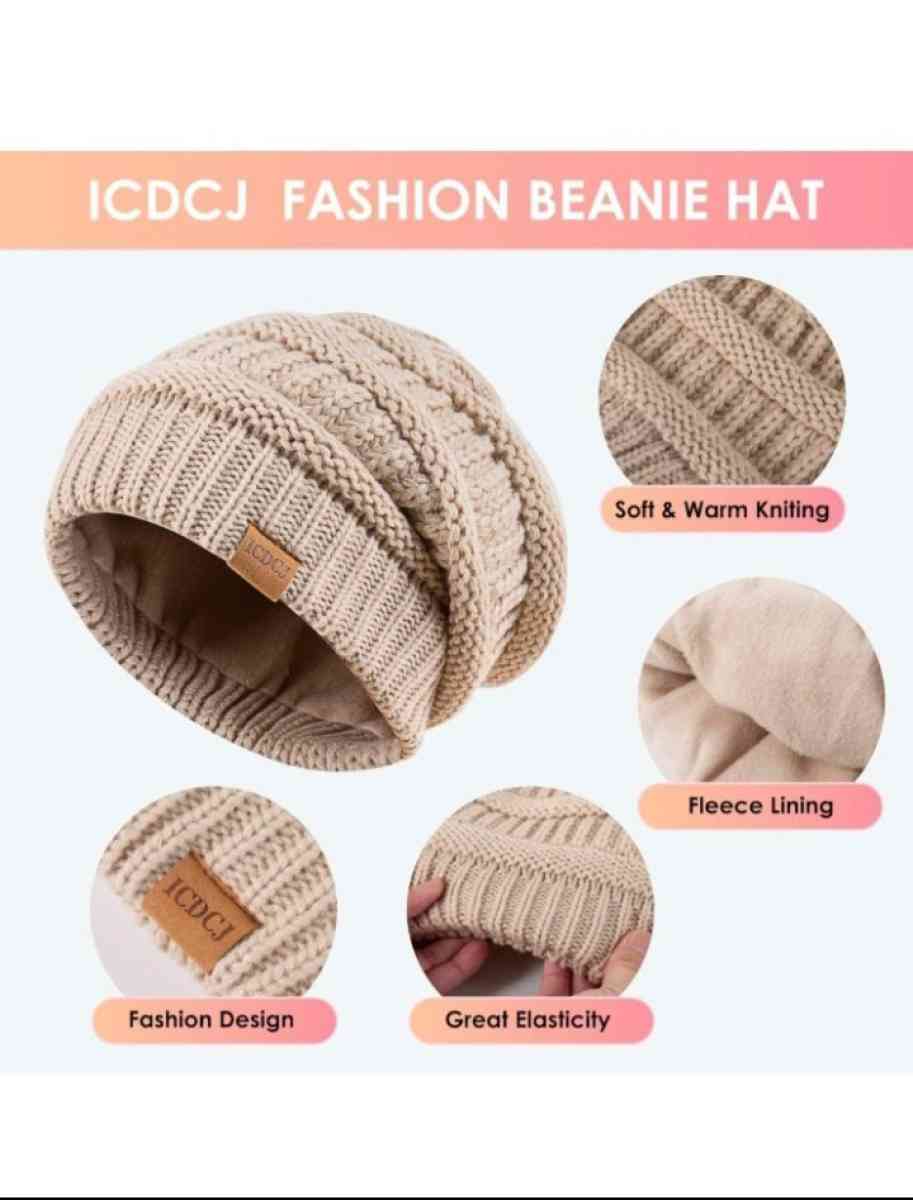 winter hats scarf and gloves set black - Manheim, Pennsylvania - FleaMarketBay