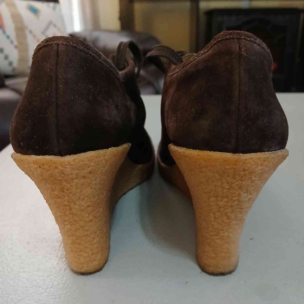 Michael Kors Wedge LaceUp Bootie Ankle Shoes Size 8 - Indianapolis, Indiana - FleaMarketBay