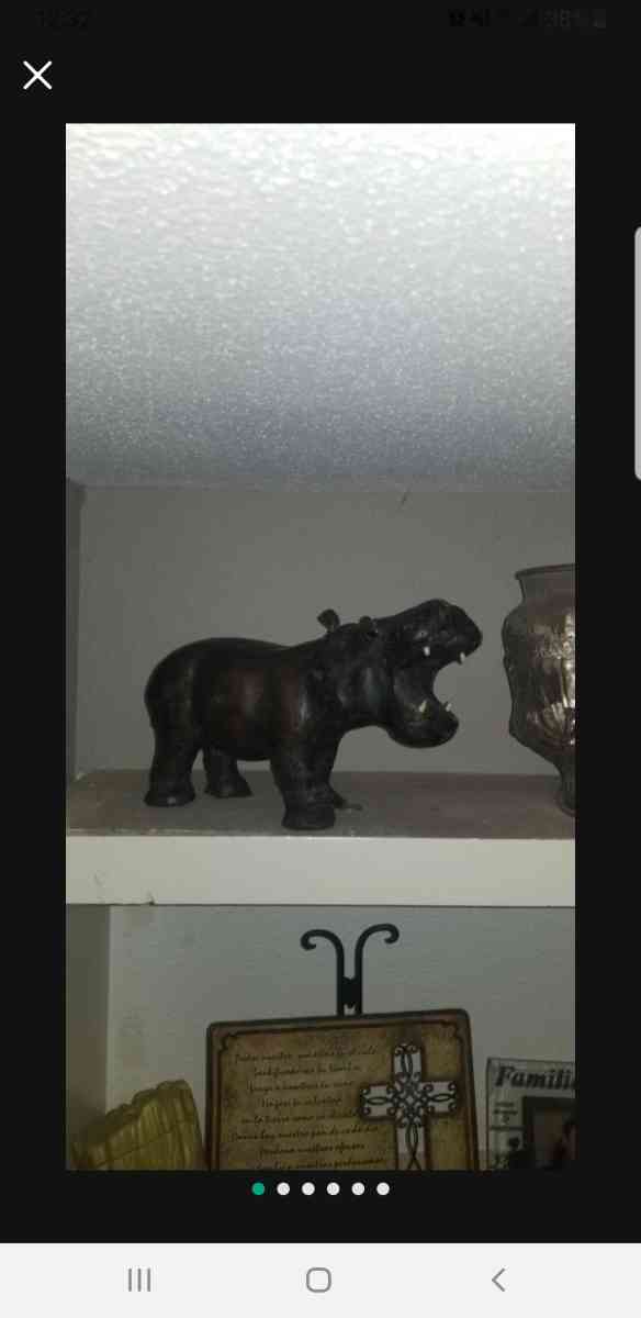 hippopotamus leather wrapped hippopotamus - Houston, Texas