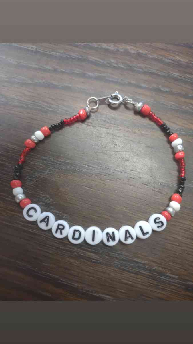 beaded bracelet cardinals