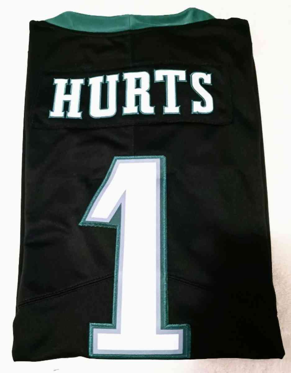 Jalen Hurts Eagles black jersey XL or Large Stitched - Manheim, Pennsylvania - FleaMarketBay
