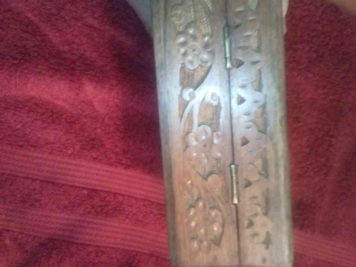 Beautifully Engraved Tarot Card Wood Box w  New Tarot cards - Fresno, California