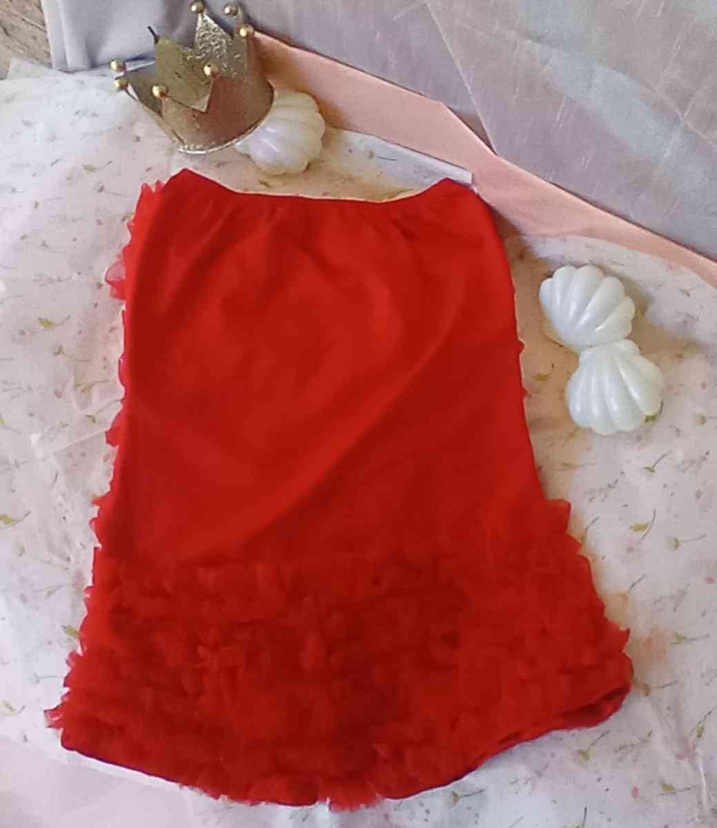 Red Dance Wear Romper Shorts Ruffles on front and on behind - Dallas, Texas - FleaMarketBay