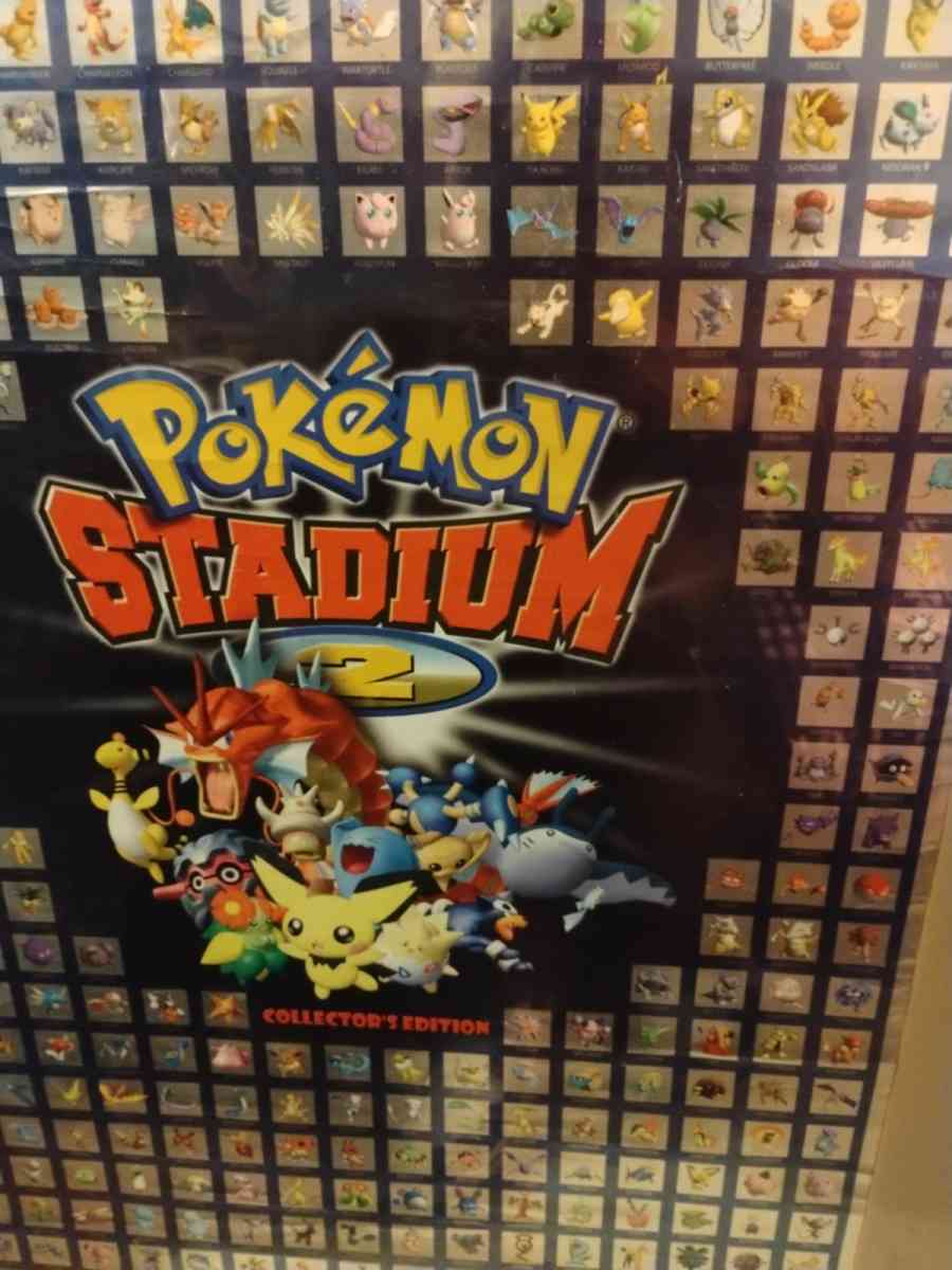 This is an original NMMT Pokmon Stadium 2 Foil Poster - Indianapolis, Indiana - FleaMarketBay