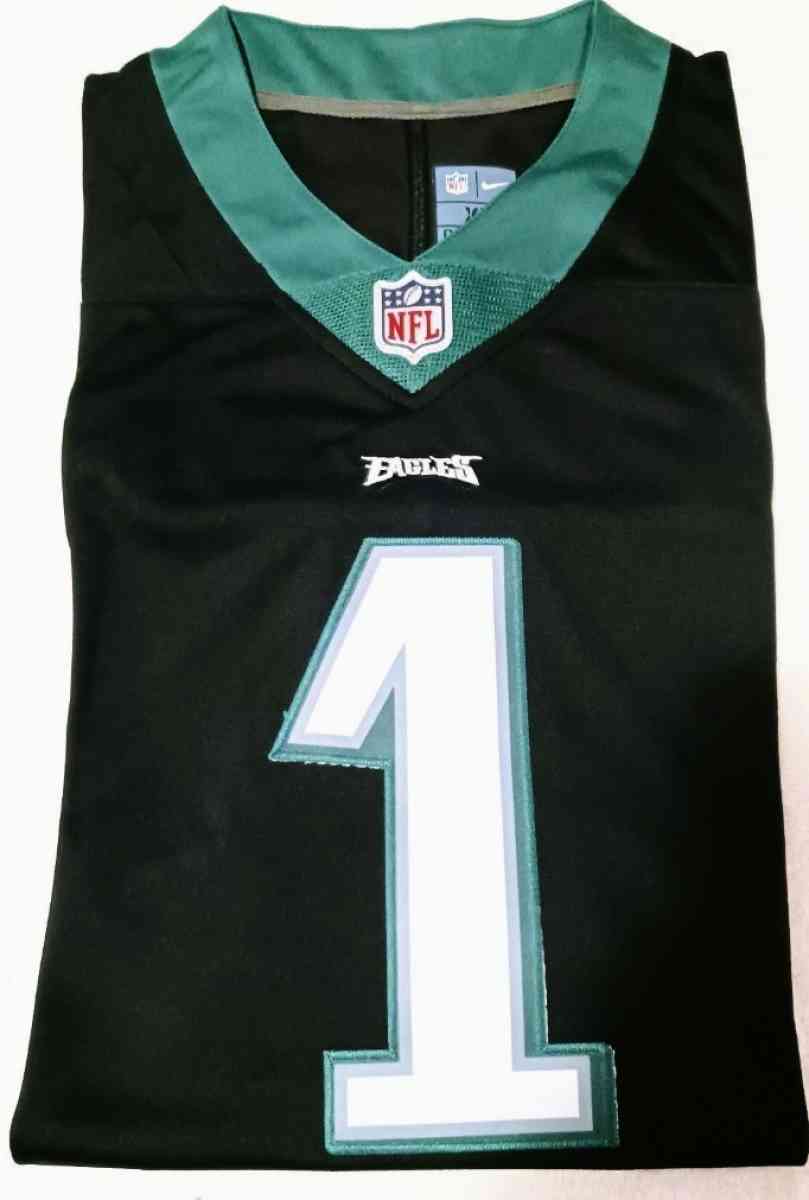 Jalen Hurts Eagles black jersey XL or Large Stitched - Manheim, Pennsylvania - FleaMarketBay