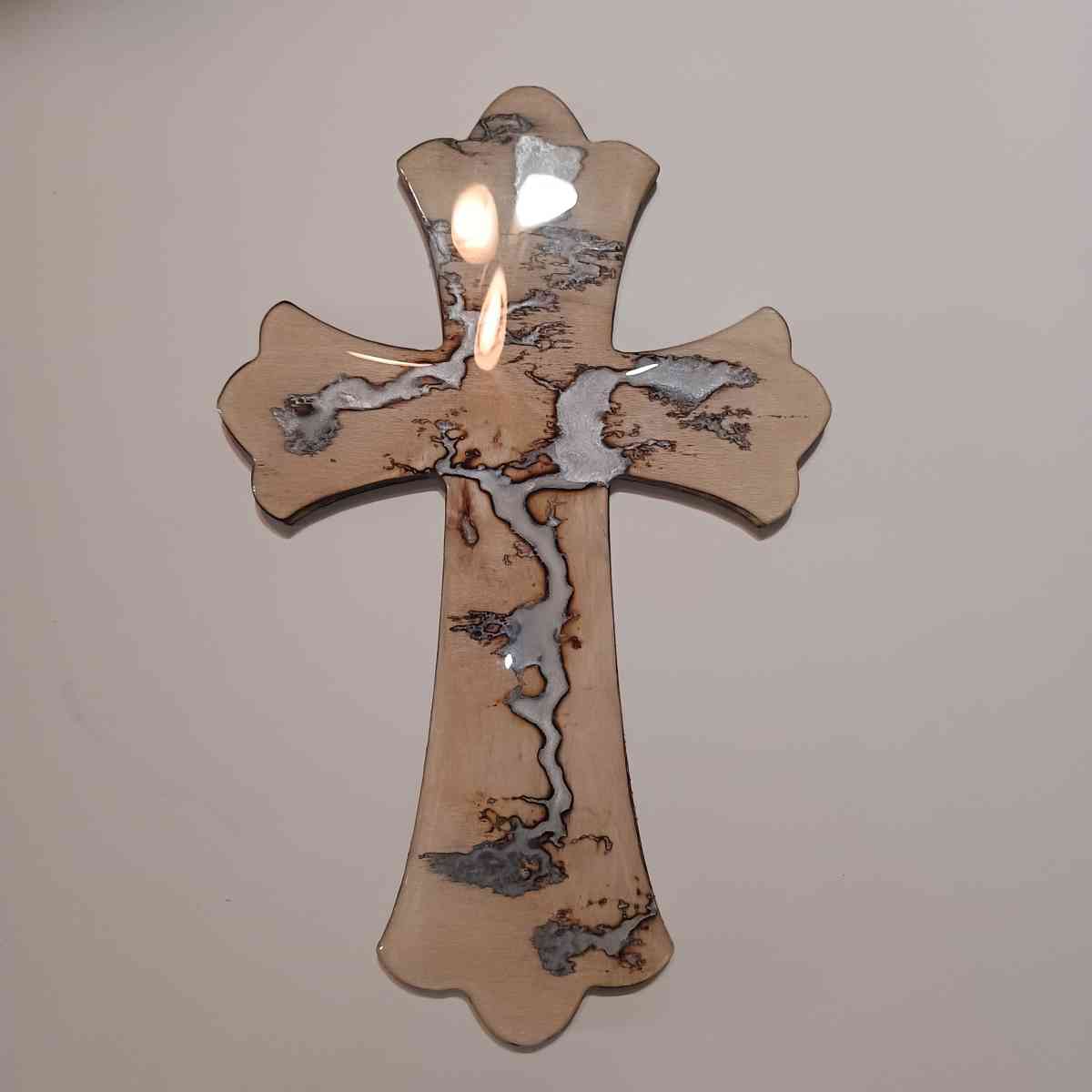 Lichtenburg Art Wall Mounted Wall Hanging Cross Crucifix Epo - Clearwater, Kansas