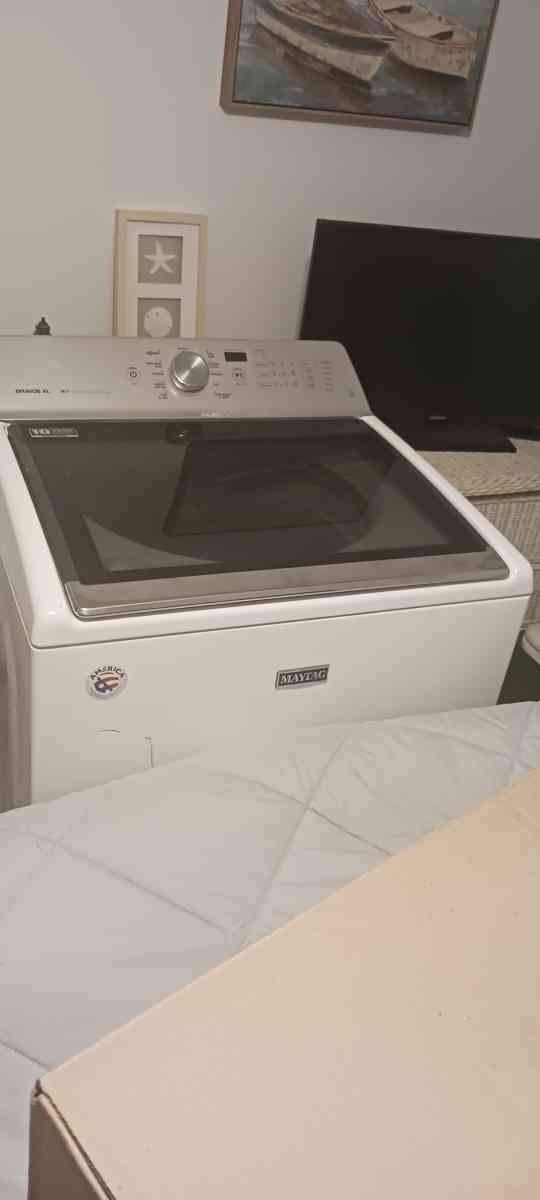 electric GE dryer and Maytag washer