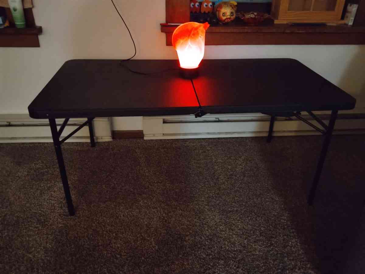 Black Folding Table - Valley City, North Dakota - FleaMarketBay