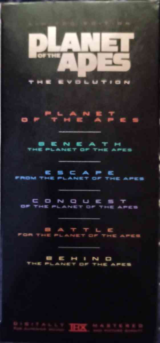 The 6 DVD original Planet of the Apes saga - Shamokin, Pennsylvania - FleaMarketBay