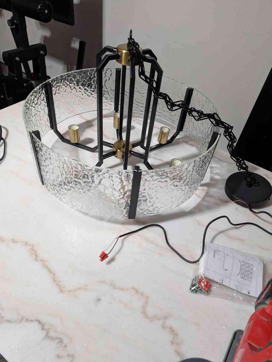 Cocostar Black Drum Chandelier