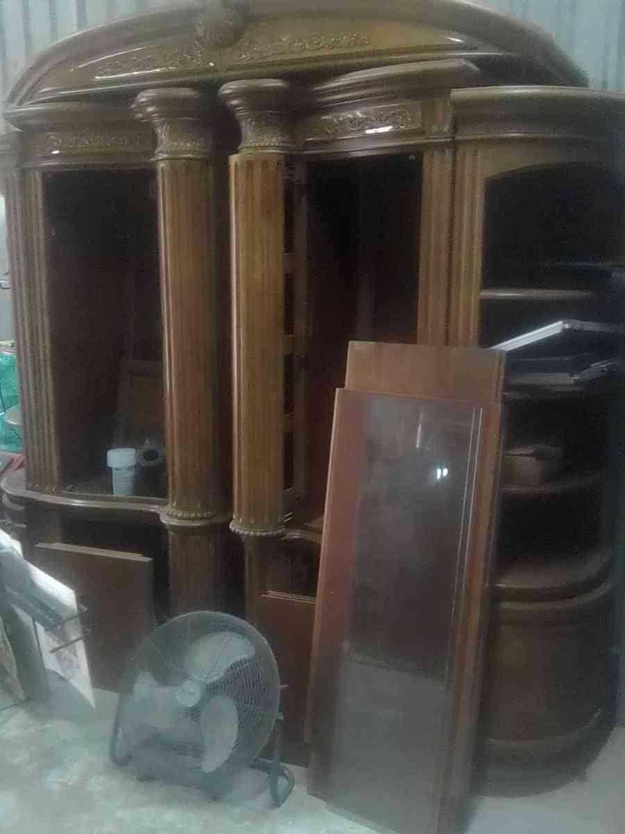 WOODEN ENTERTAINMENT CENTER - Houston, Texas