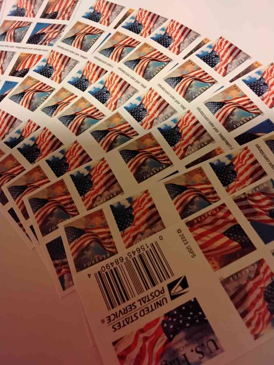 Flag stamps - Lewistown, Pennsylvania - FleaMarketBay