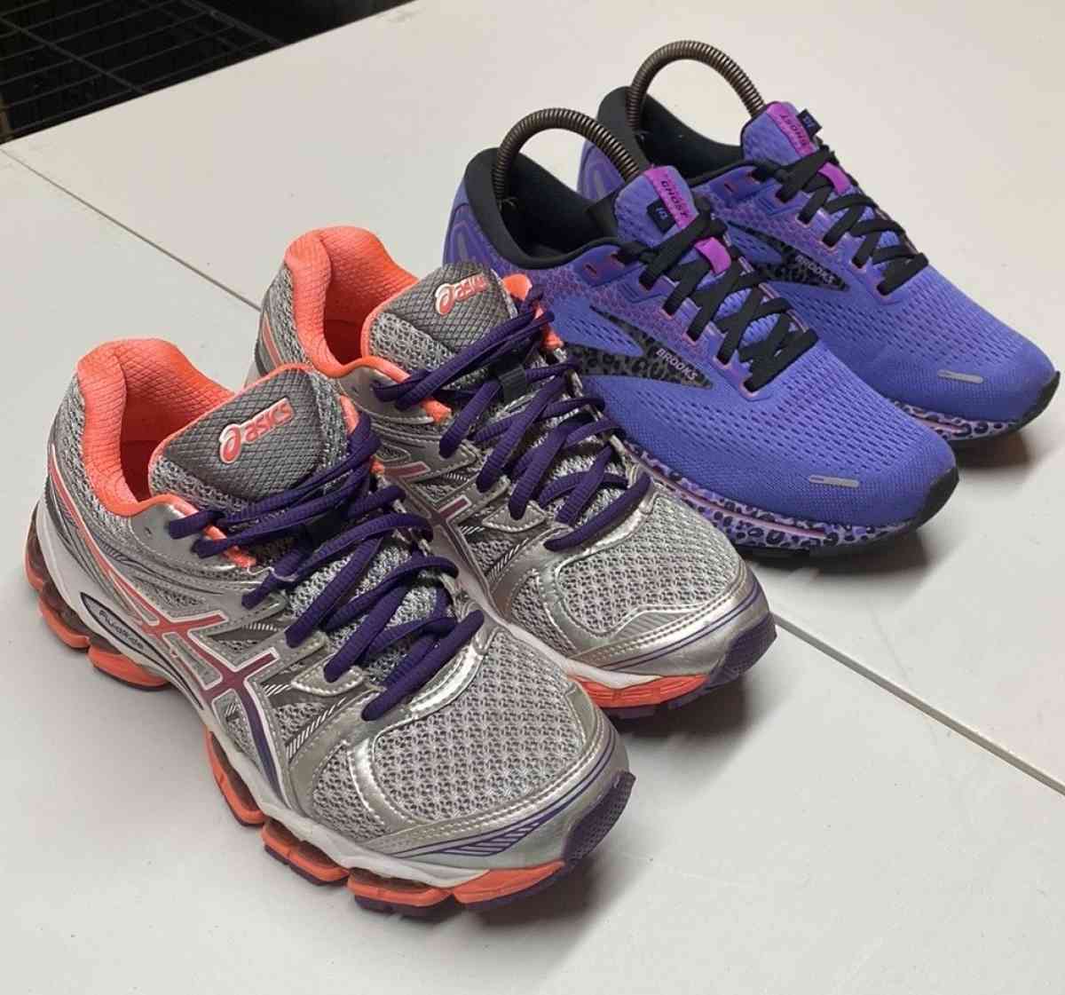 ASICS Gel Evate 2 Brooks Ghost 14 Size 7 half Sneaker Bundle - Frederick, Maryland - FleaMarketBay