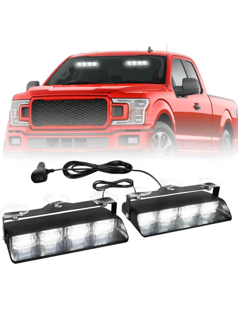White New LED Emergency Light Bar - Elkhorn, Nebraska - FleaMarketBay