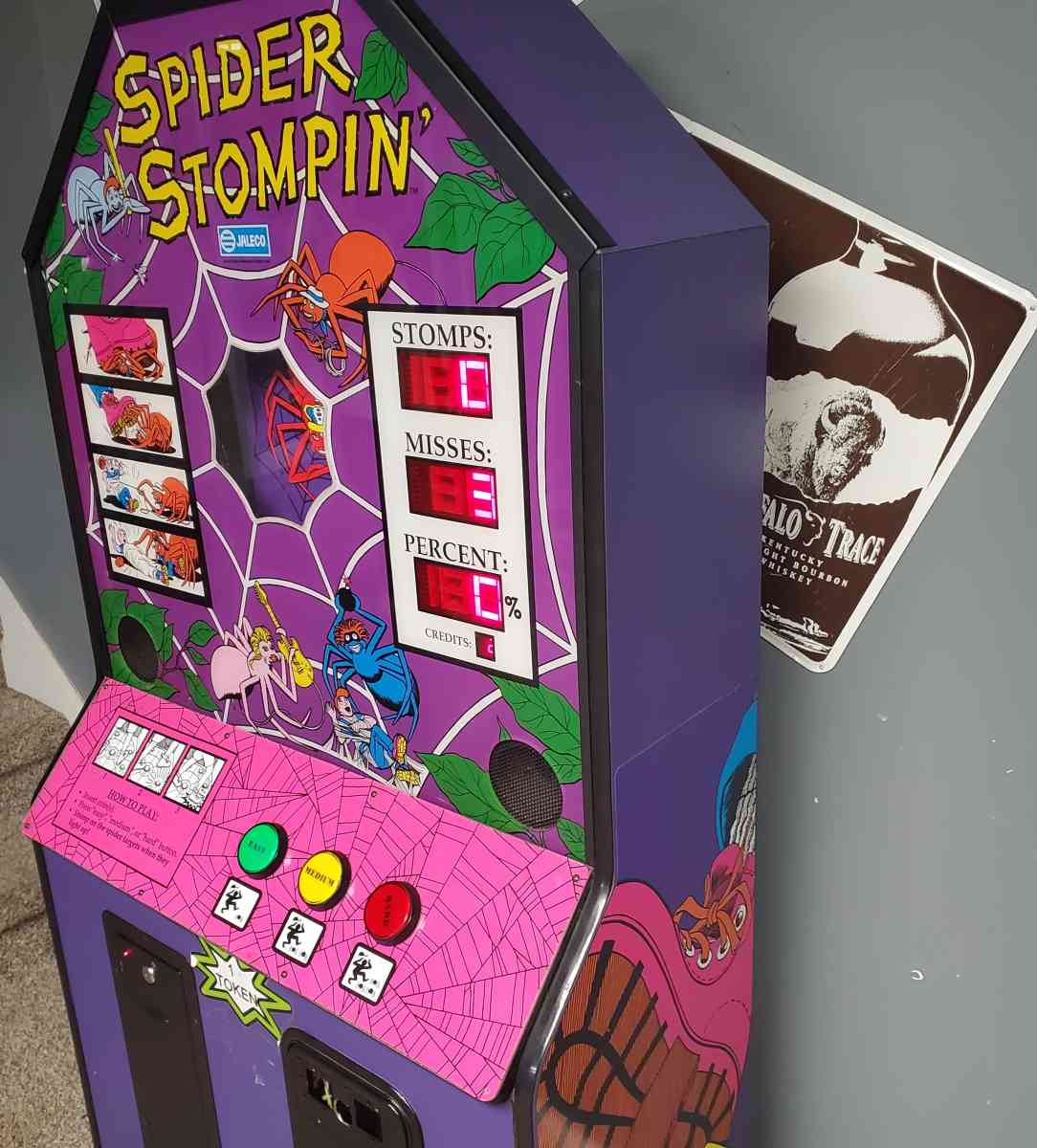 Spider Stompin Arcade Game By Jaleco  RRR Arcade - Rock Island, Tennessee - FleaMarketBay